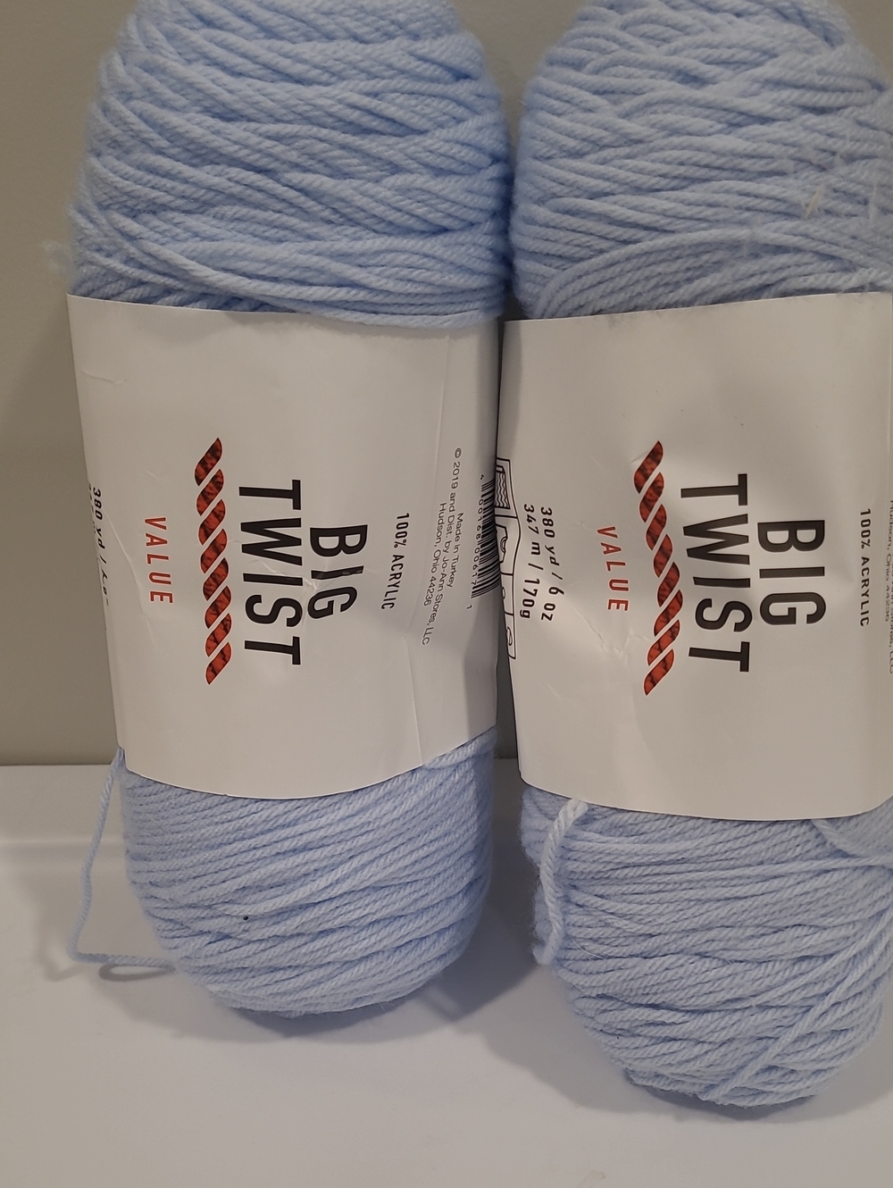 Value Acrylic Yarn - Light Blue